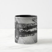 Schwarzweiss-Tenorsaxofon Tasse (Zentrum)