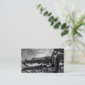 Schwarzweiss-Tenorsaxofon Visitenkarte (Stehend Vorderseite)