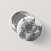 Schwarzweiß-Tiger Button (Vorne & Hinten)