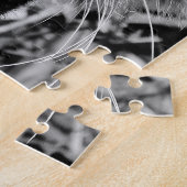 Schwarzweiss-Tiger-Gesicht Puzzle (Seite)