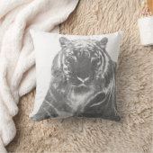 Schwarzweiß-Tiger Kissen (Decke)