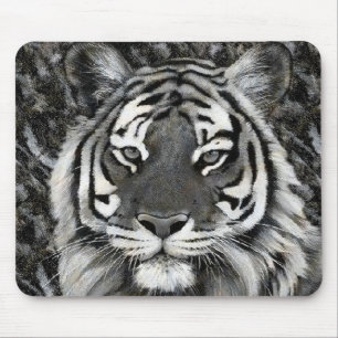 Schwarzweiss-Tiger Mousepad