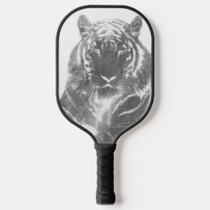 Schwarzweiß-Tiger Pickleball Schläger