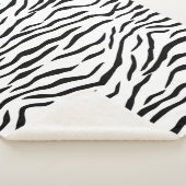 Schwarzweiss-Tiger-Streifen Sherpadecke (3/4)