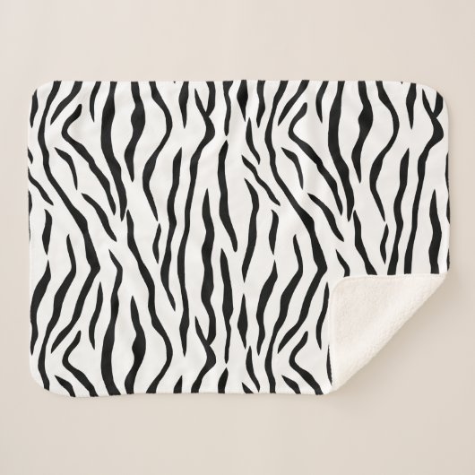 Schwarzweiss-Tiger-Streifen Sherpadecke (Vorderseite (Horizontal))