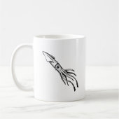 Schwarzweiss-Tintenfisch-Tasse Kaffeetasse (Links)