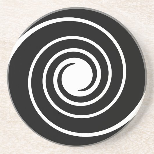 Schwarzweiss-Torsion Untersetzer (Vorne)