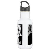 Schwarzweiß Trinkflasche (Rückseite)