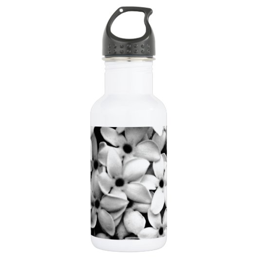 Schwarzweiß Trinkflasche (Vorderseite)