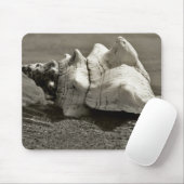 Schwarzweiss-Tritonshorn-Muschel Mousepad (Mit Mouse)