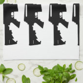 Schwarzweiss-Tuch m16 Handtuch (Gefaltet)