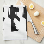 Schwarzweiss-Tuch m16 Handtuch (Viertel Falte)