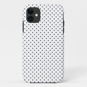 Schwarzweiss-Tupfen iPhone 11 Hülle
