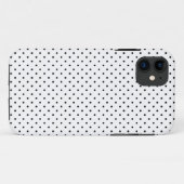 Schwarzweiss-Tupfen Case-Mate iPhone Hülle (Rückseite (Horizontal))