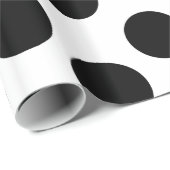 Schwarzweiss-Tupfen-Geschenk-Packpapier Geschenkpapier (Rolleneckpunkt)