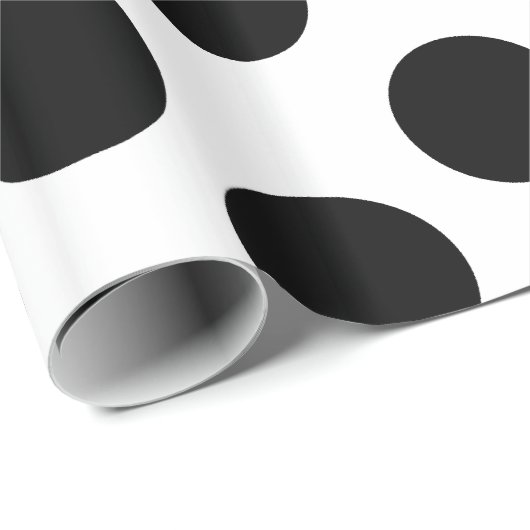 Schwarzweiss-Tupfen-Geschenk-Packpapier Geschenkpapier (Rolleneckpunkt)