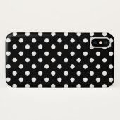 Schwarzweiss-Tupfen iPhone X Case-Mate iPhone Hülle (Rückseite (Horizontal))