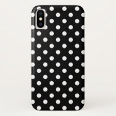Schwarzweiss-Tupfen iPhone X Case-Mate iPhone Hülle (Rückseite)