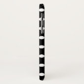 Schwarzweiss-Tupfen iPhone X Case-Mate iPhone Hülle (Hinten/Links)