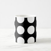 Schwarzweiss-Tupfen Kaffeetasse (Mittel)