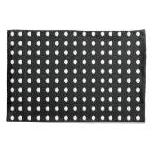 Schwarzweiss-Tupfen-Kissenbezug Kissenbezug (Rückseite)