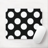 Schwarzweiss-Tupfen-Mausunterlage Mousepad (Mit Mouse)