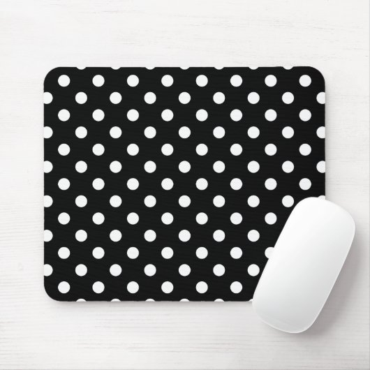 Schwarzweiss-Tupfen Mousepad (Mit Mouse)