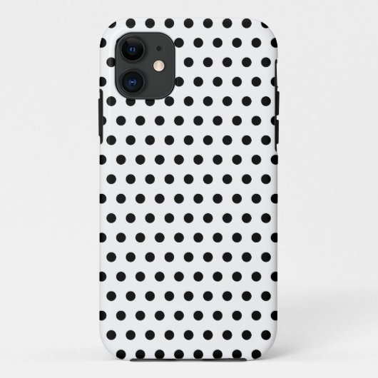 Schwarzweiss-Tupfen-Muster. Spotty. Case-Mate iPhone Hülle (Rückseite)