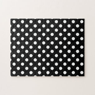 Schwarzweiss-Tupfen Puzzle