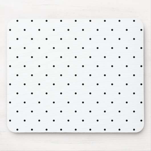 Schwarzweiss-Tupfen-Stellen Mousepad (Vorne)