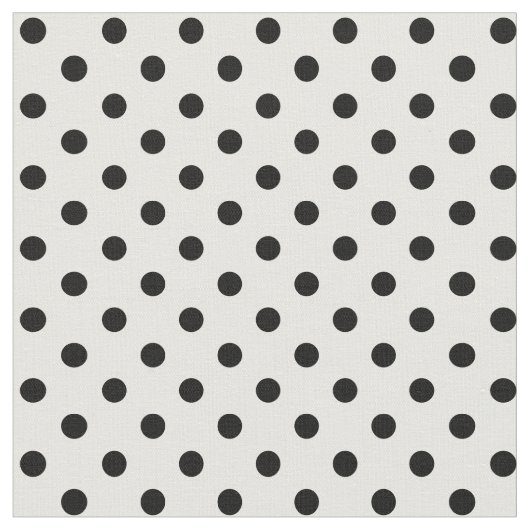 Schwarzweiss-Tupfen Stoff (Nahaufnahme)
