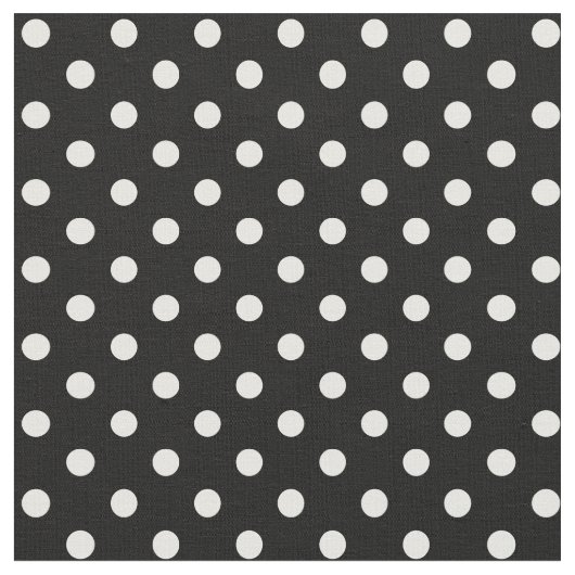 Schwarzweiss-Tupfen Stoff (Nahaufnahme)