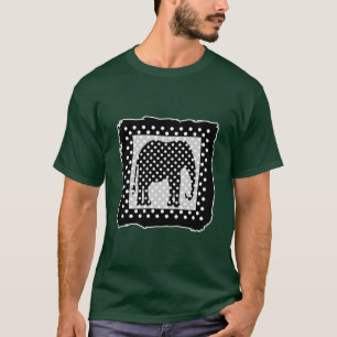 Schwarzweiss-Tupfen T-Shirt