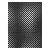Schwarzweiss-Tupfen Tischdecke (Vorderseite)