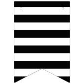 Schwarzweiss-Tupfen und gestreifte Flaggen-Flagge Wimpelkette (Erste Fahne)