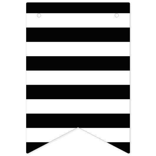 Schwarzweiss-Tupfen und gestreifte Flaggen-Flagge Wimpelkette (Erste Fahne)