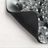 Schwarzweiss-Turbulenz Mousepad (Ecke)