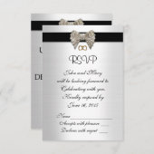 Schwarzweiß-uAwg Einladung (Vorne/Hinten)