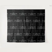 Schwarzweiß und Weiß in Unternehmen, gestaffeltes  Wandteppich (Vorderseite (Horizontal))