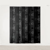 Schwarzweiß und Weiß in Unternehmen, gestaffeltes  Wandteppich (Vorderseite)