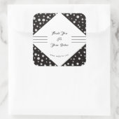 Schwarzweiß-Unternehmen Vielen Dank Sticker (Tasche)