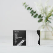 Schwarzweiss-v3 Visitenkarte (Stehend Vorderseite)