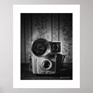 Schwarzweiß-Vintage-Kodak-Starmite-Poster-Druck Poster