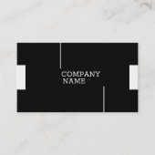 Schwarzweiß Visitenkarte (Vorderseite)