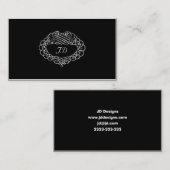 Schwarzweiß Visitenkarte (Vorne/Hinten)