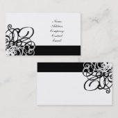 Schwarzweiß Visitenkarte (Vorne/Hinten)