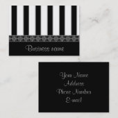 Schwarzweiß Visitenkarte (Vorne/Hinten)