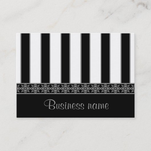 Schwarzweiß Visitenkarte (Vorderseite)