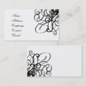 Schwarzweiß Visitenkarte (Vorne/Hinten)