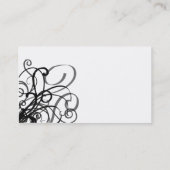 Schwarzweiß Visitenkarte (Rückseite)